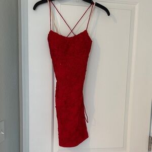 Red Backless Dress